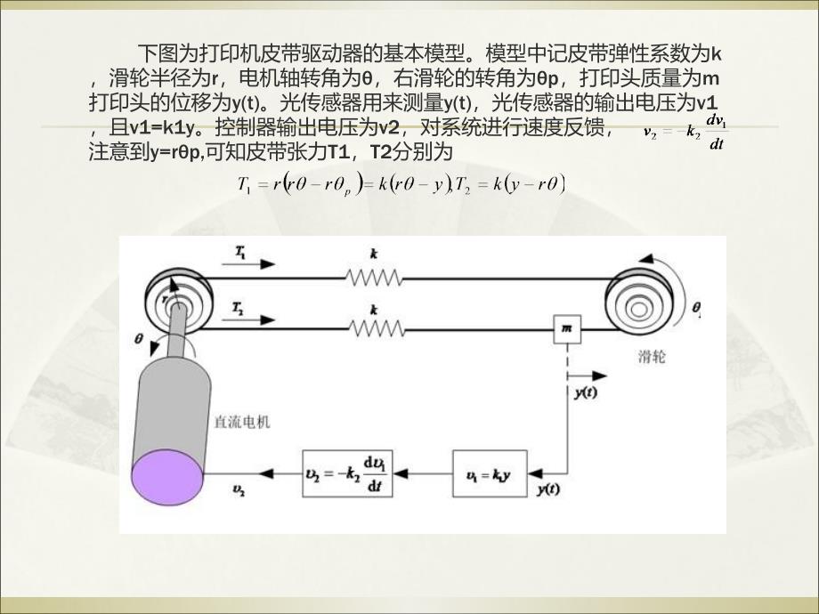 打印机皮带驱动系统的建模与仿真ppt课件_第3页