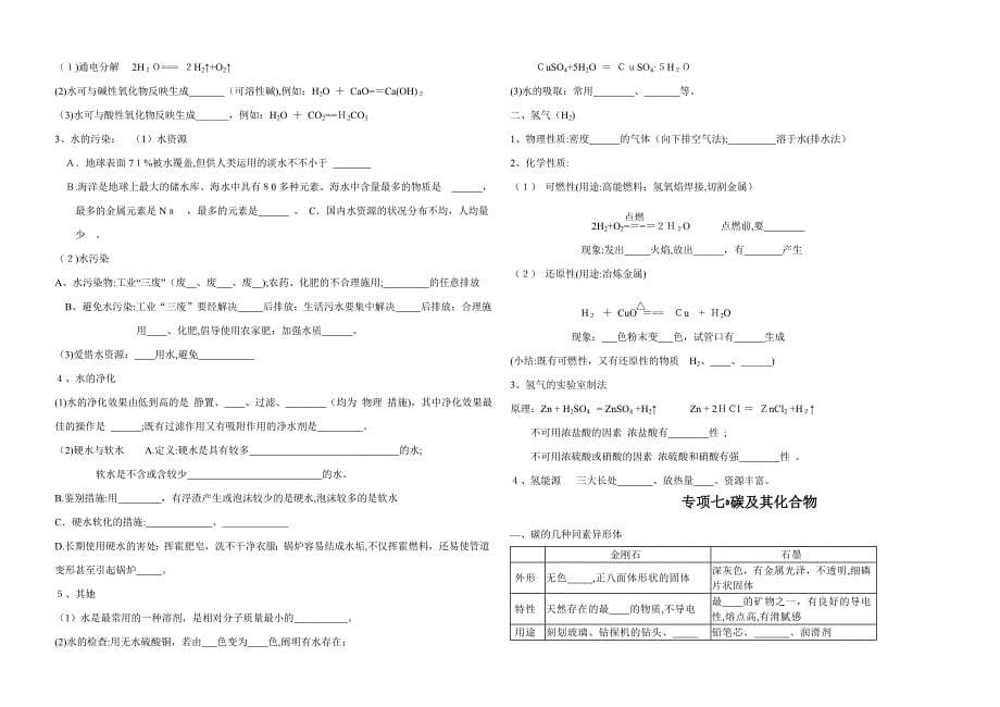 新人教版九年级化学专题复习_第5页