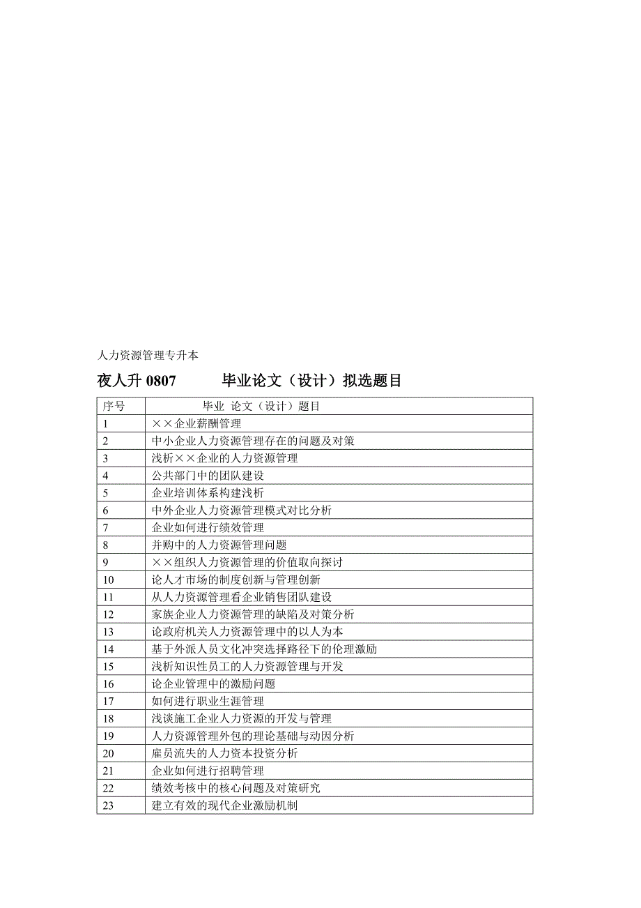 [最新]人力资本治理专升本.doc_第1页