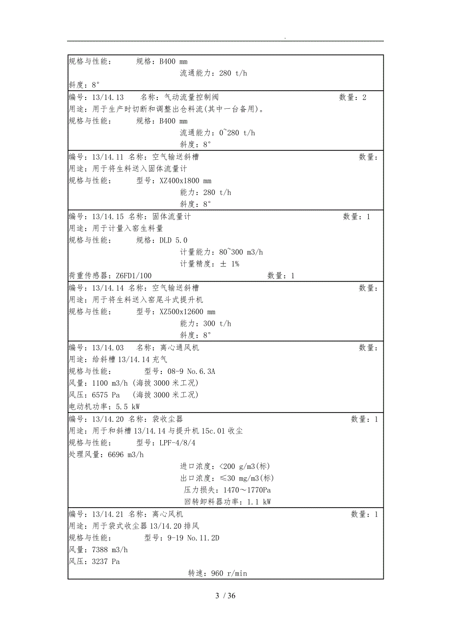 日产3200吨生产线熟料烧成系统调试说明书_第3页