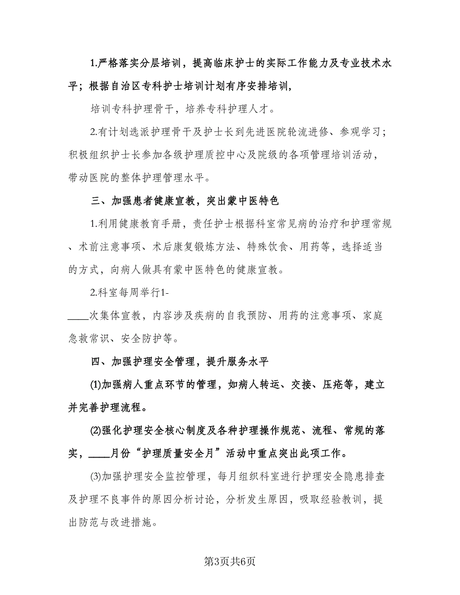 优质护理个人工作计划模板（二篇）.doc_第3页