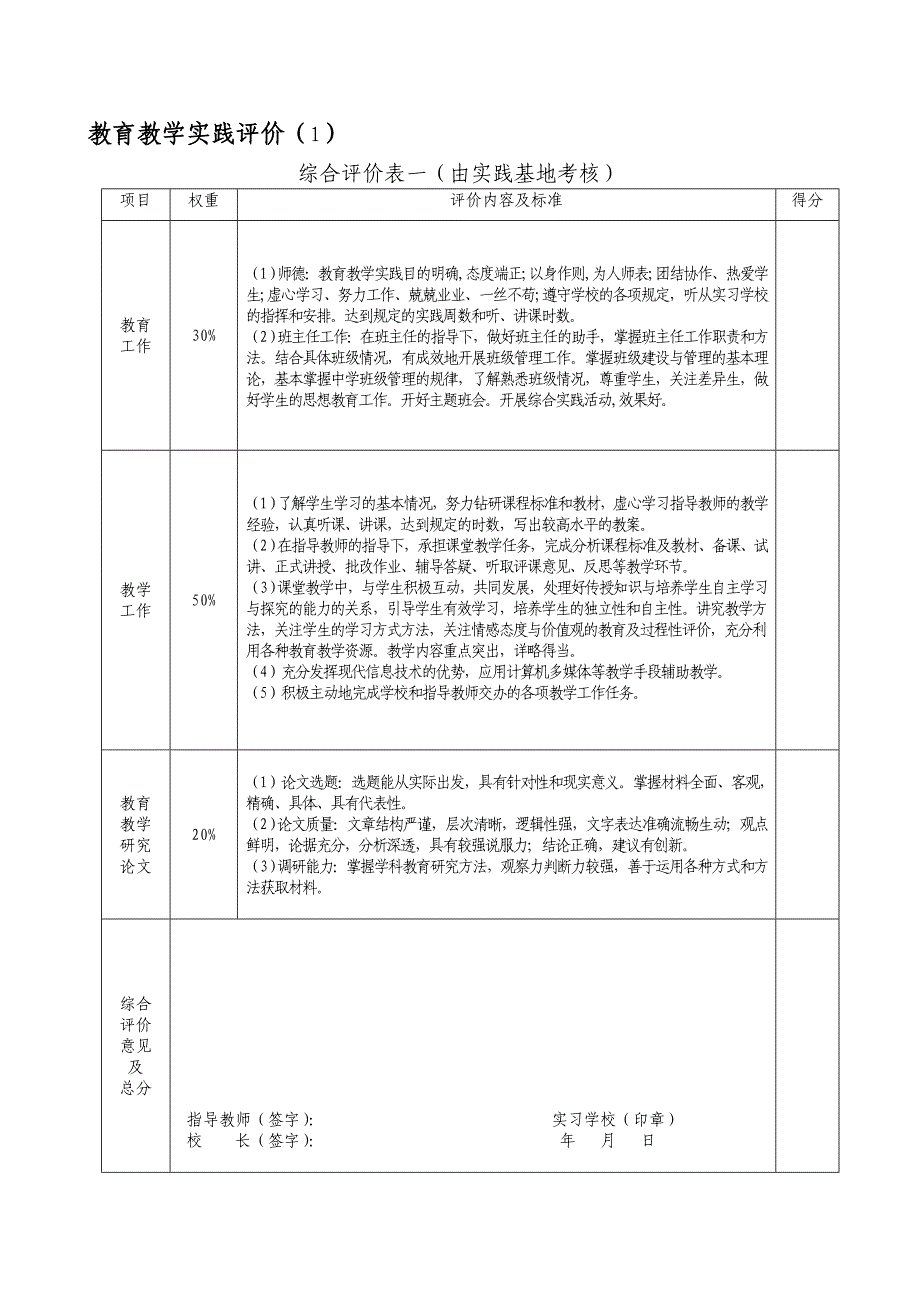 教育教学实践评价手册_第3页