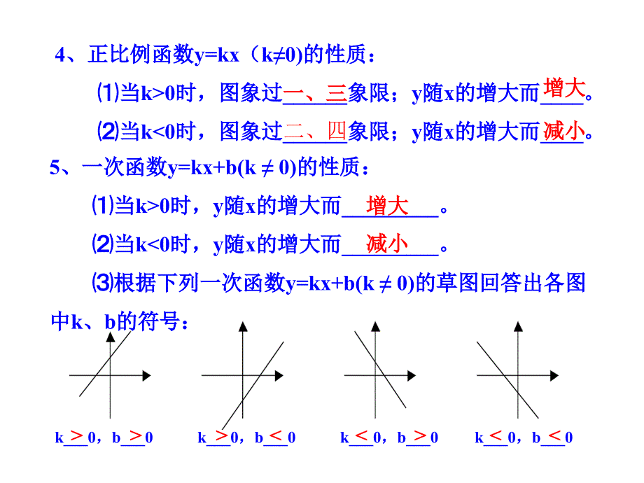 新人教版一次函数图像与性质复习课(精品)_第2页