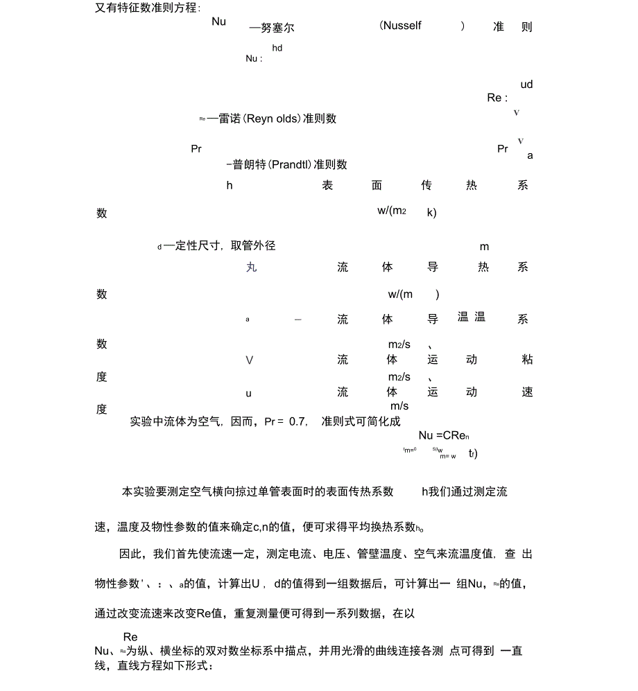 强迫对流表面传热系数的测定_第3页