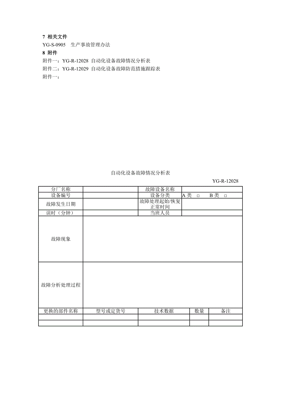 自动化设备故障分析管理制度_第2页