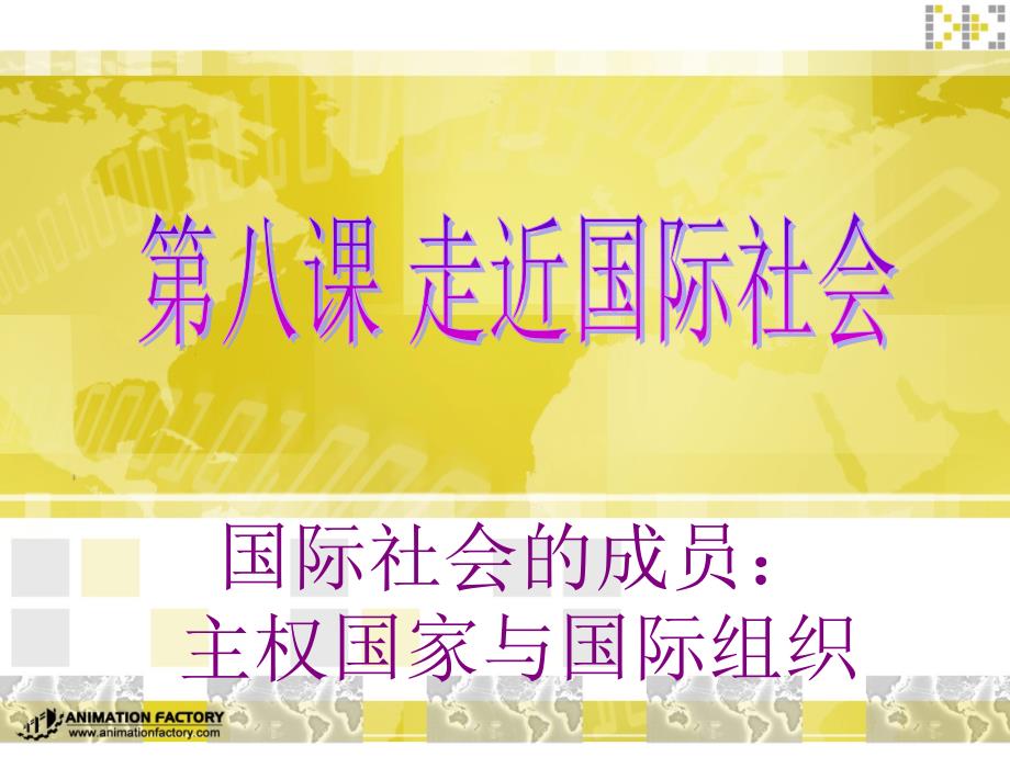 《政治生活》学习课件：第八课(1)国际社会的成员：主权国家和国际组织_第3页