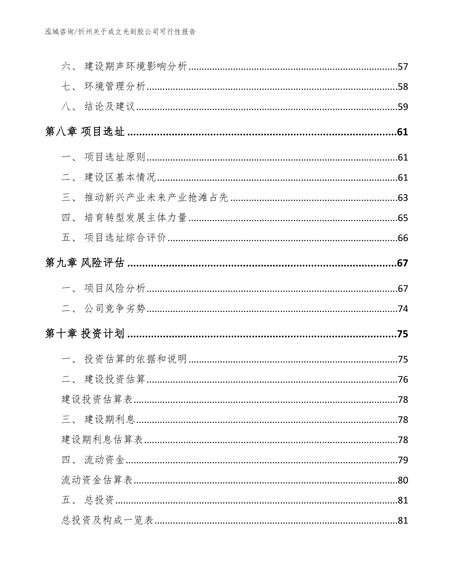 忻州关于成立光刻胶公司可行性报告_第4页