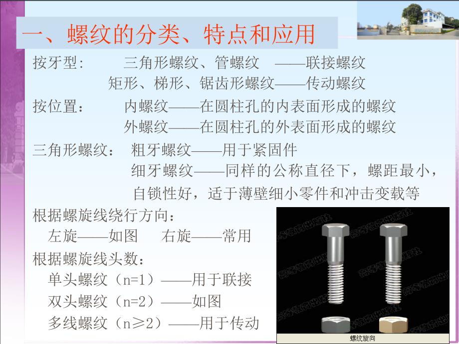 螺纹联接与螺旋传动(公开课)._第2页