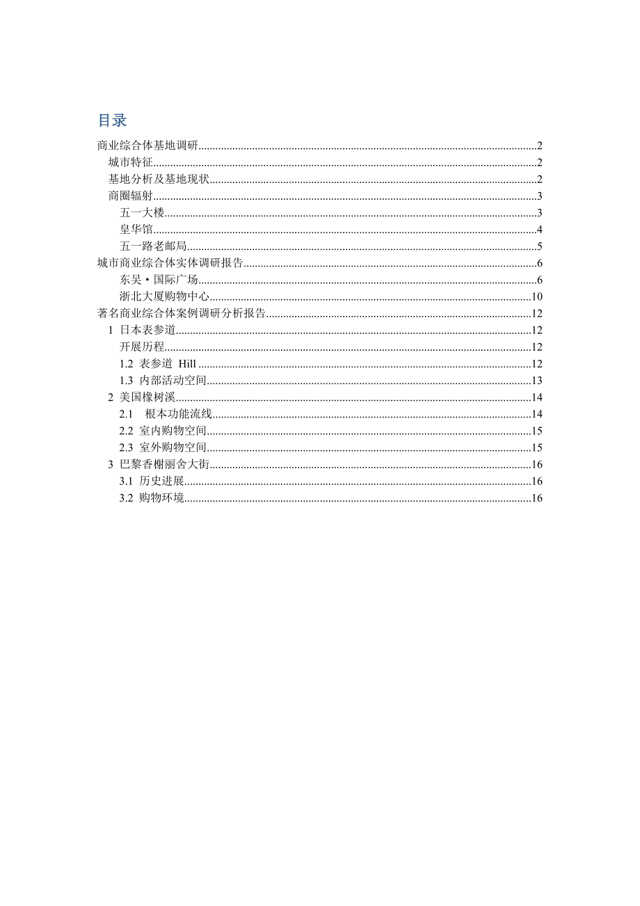 城市综合体调查设计研究报告_第1页