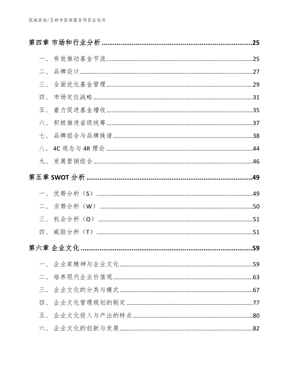 玉树市医保服务项目企划书（参考模板）_第2页