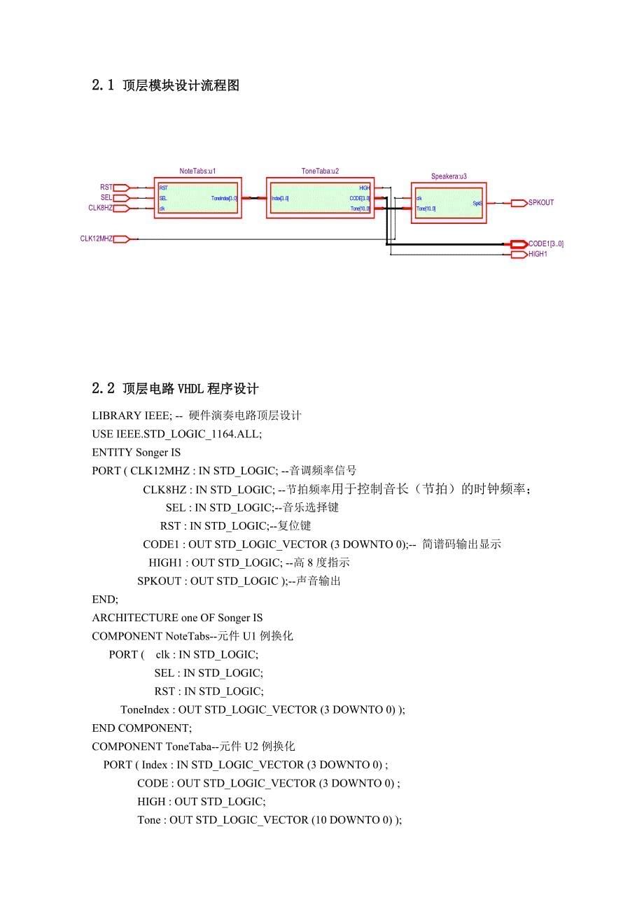 基于FPGA音乐硬件演奏电路设计_第5页