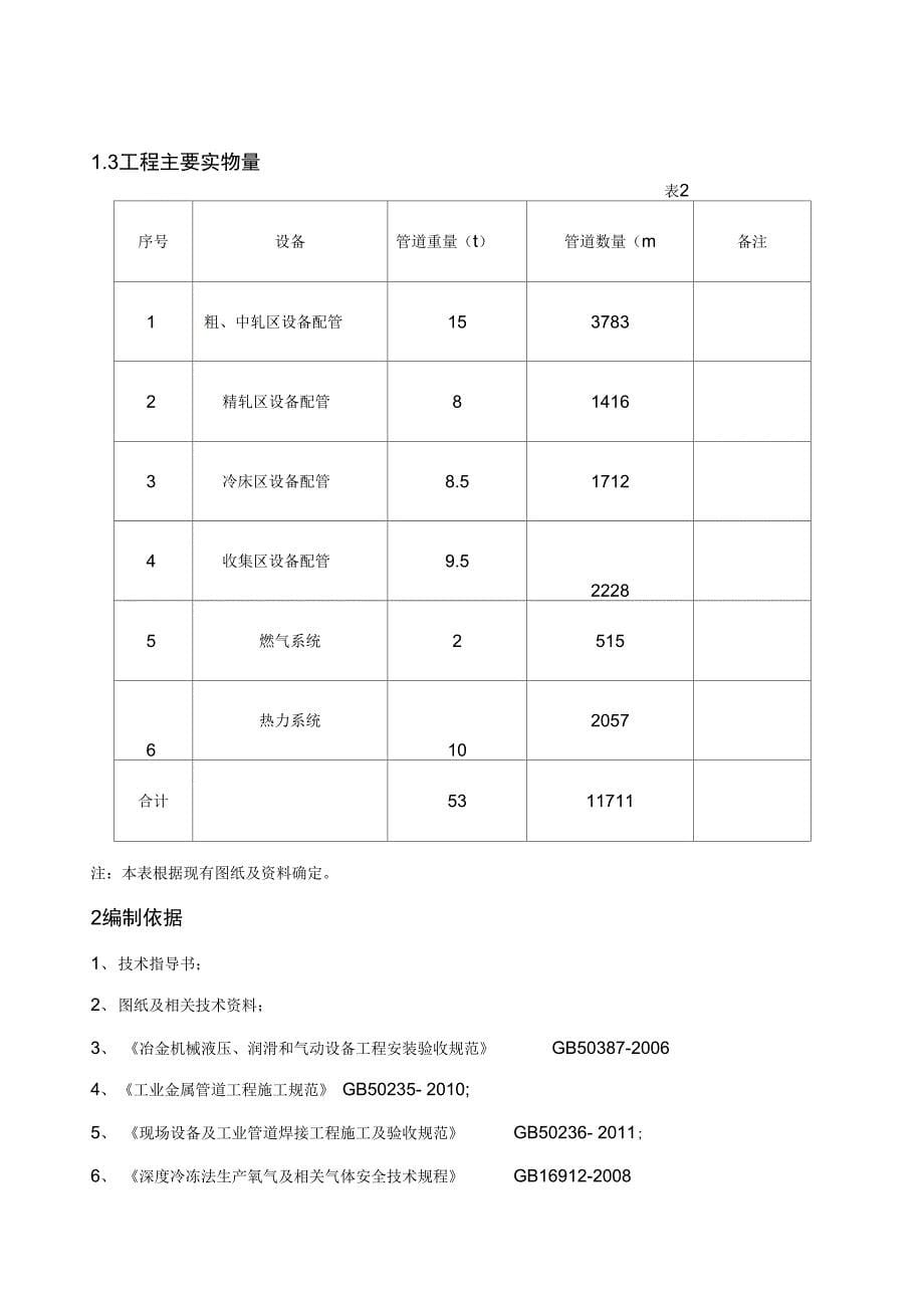 液压管道工程施工设计方案_第5页