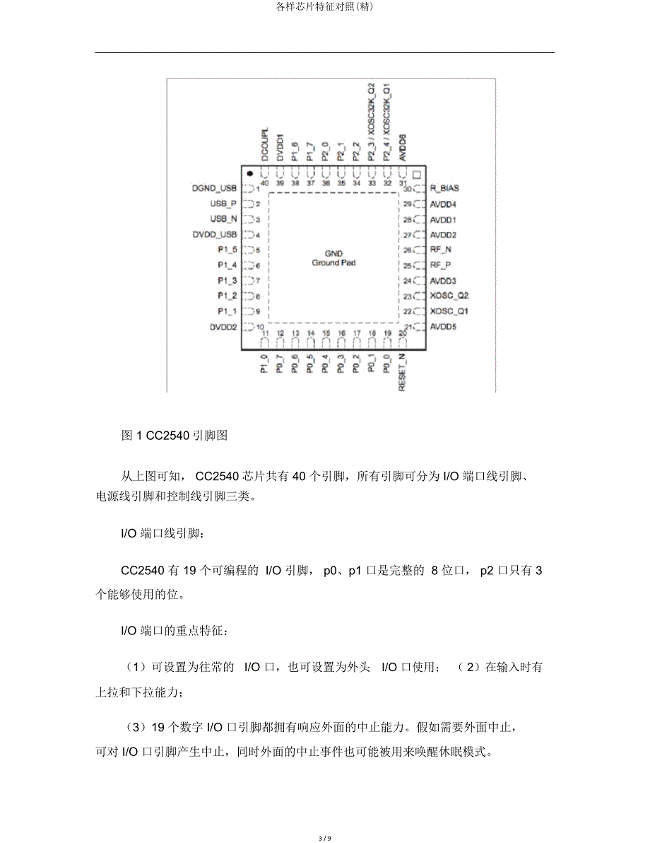各种芯片特性对比.doc_第3页