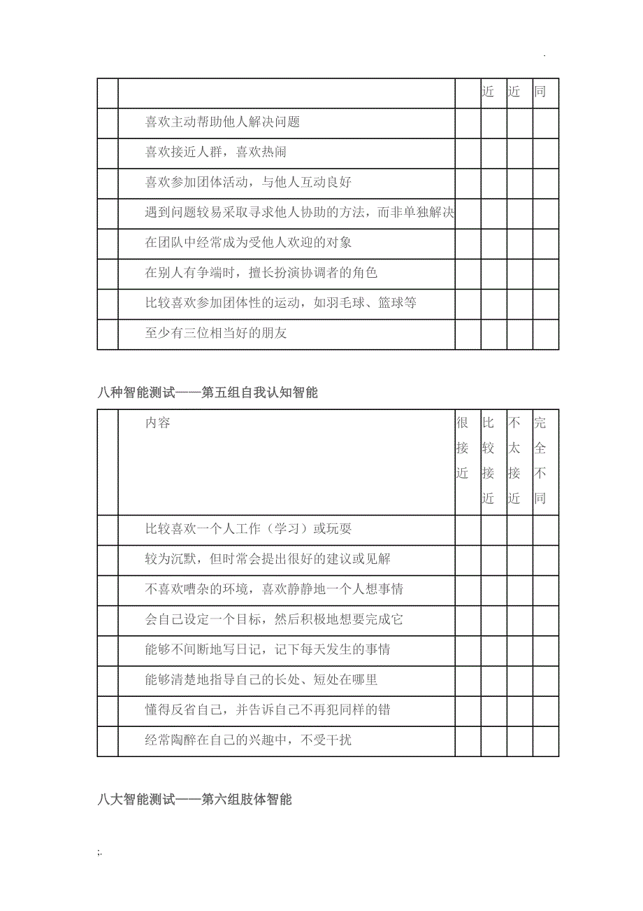 八大智能测试题 (2)_第4页