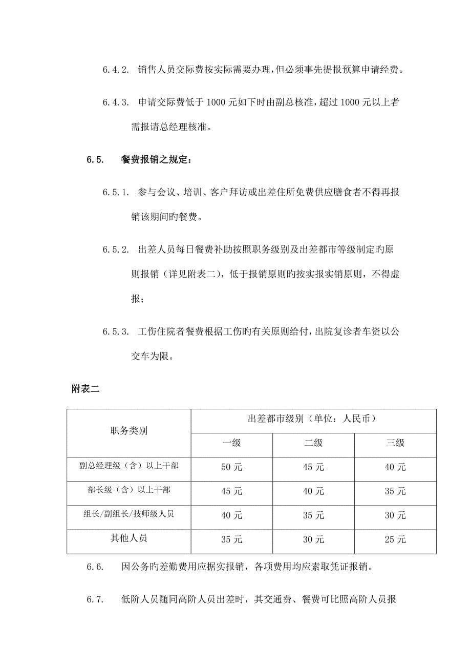 出差外勤管理制度.docx_第5页