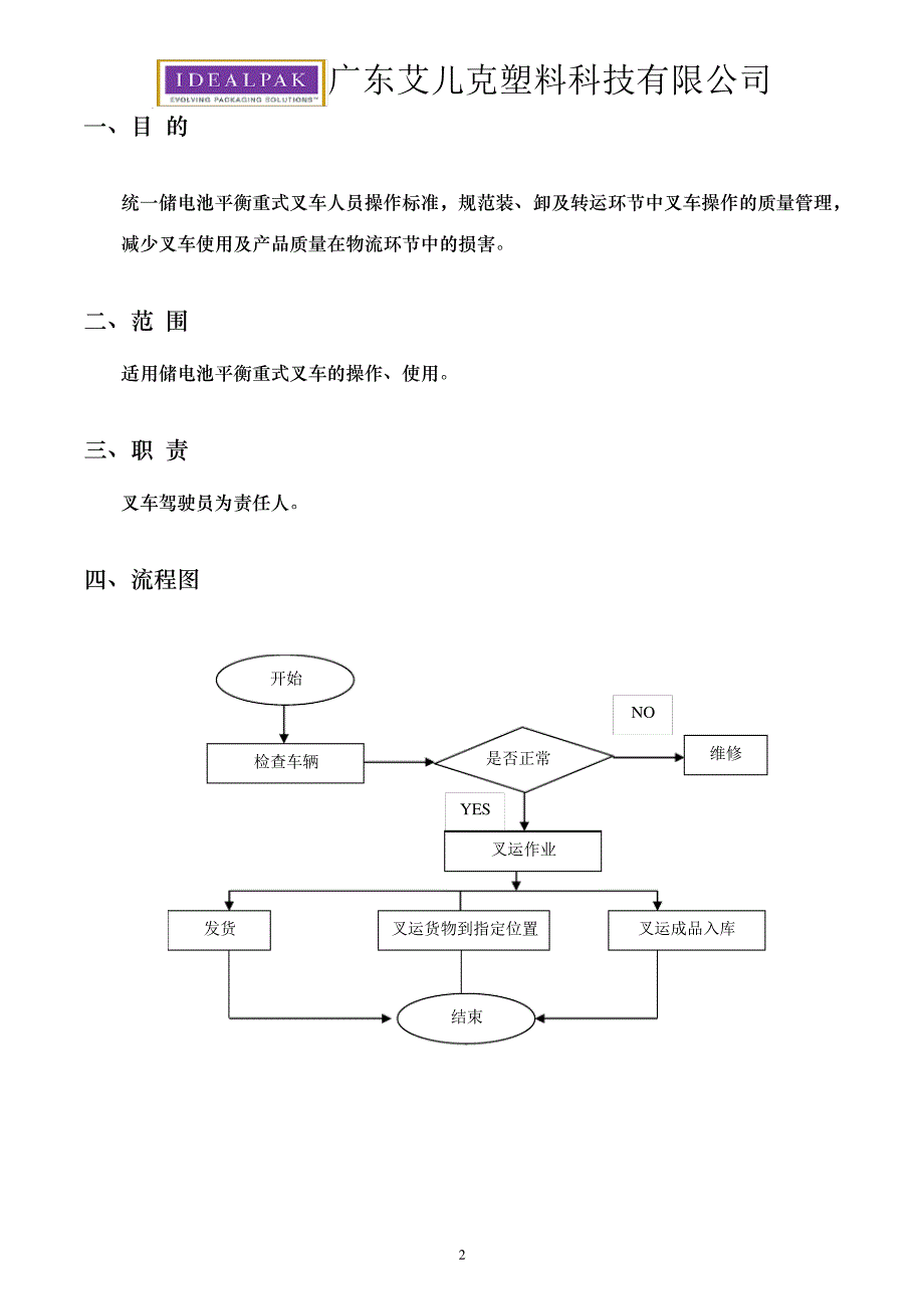 杭州电动叉车作业指导书_第2页