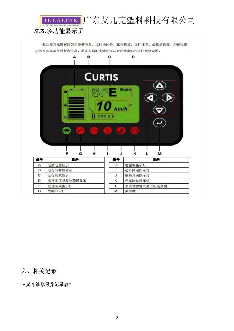 杭州电动叉车作业指导书_第5页