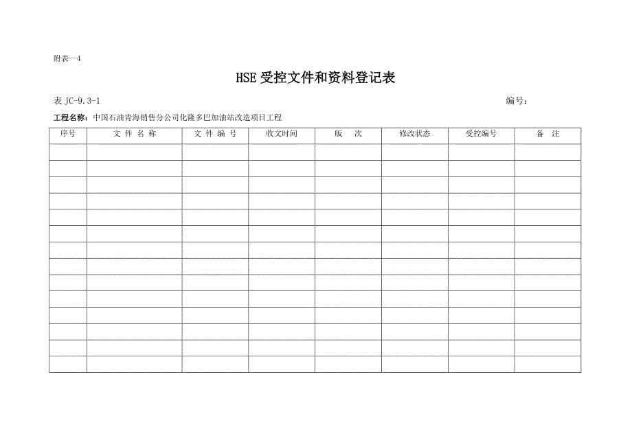 项目施工检查表_第5页