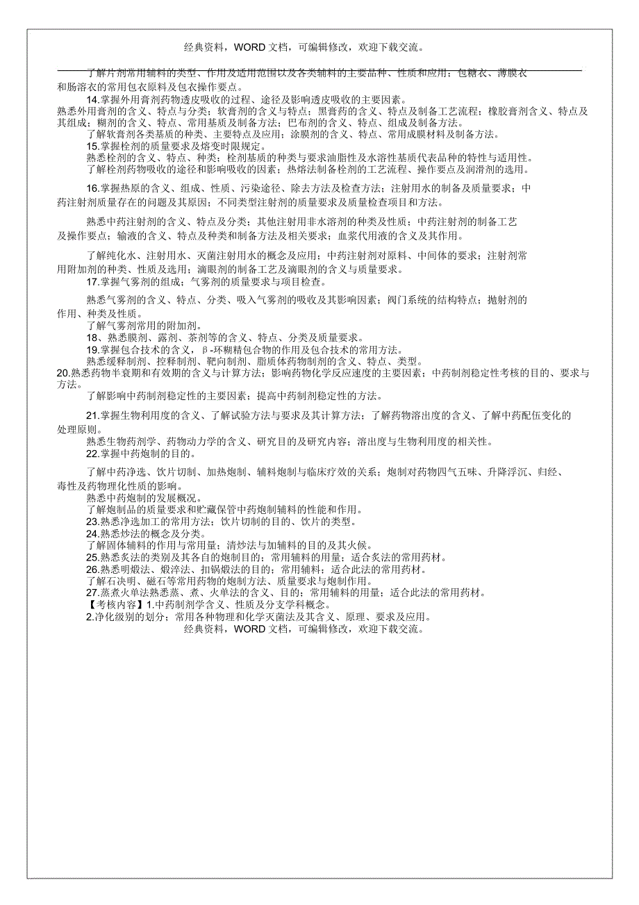 《中药学专业》考试大纲13p_第4页