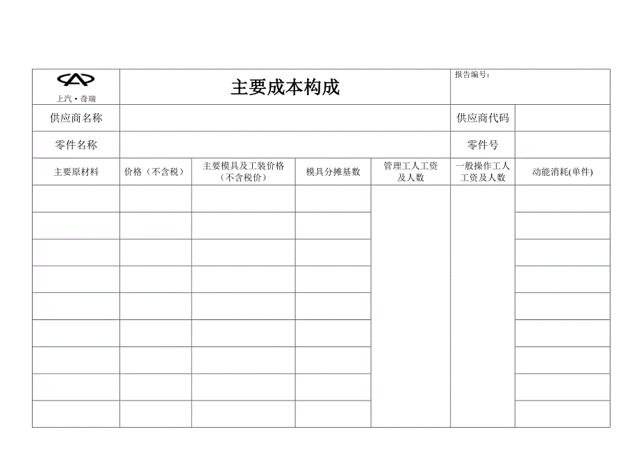 主要成本构成表_第1页