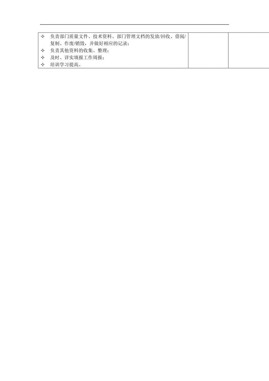 信息工程部岗位职责表_第5页