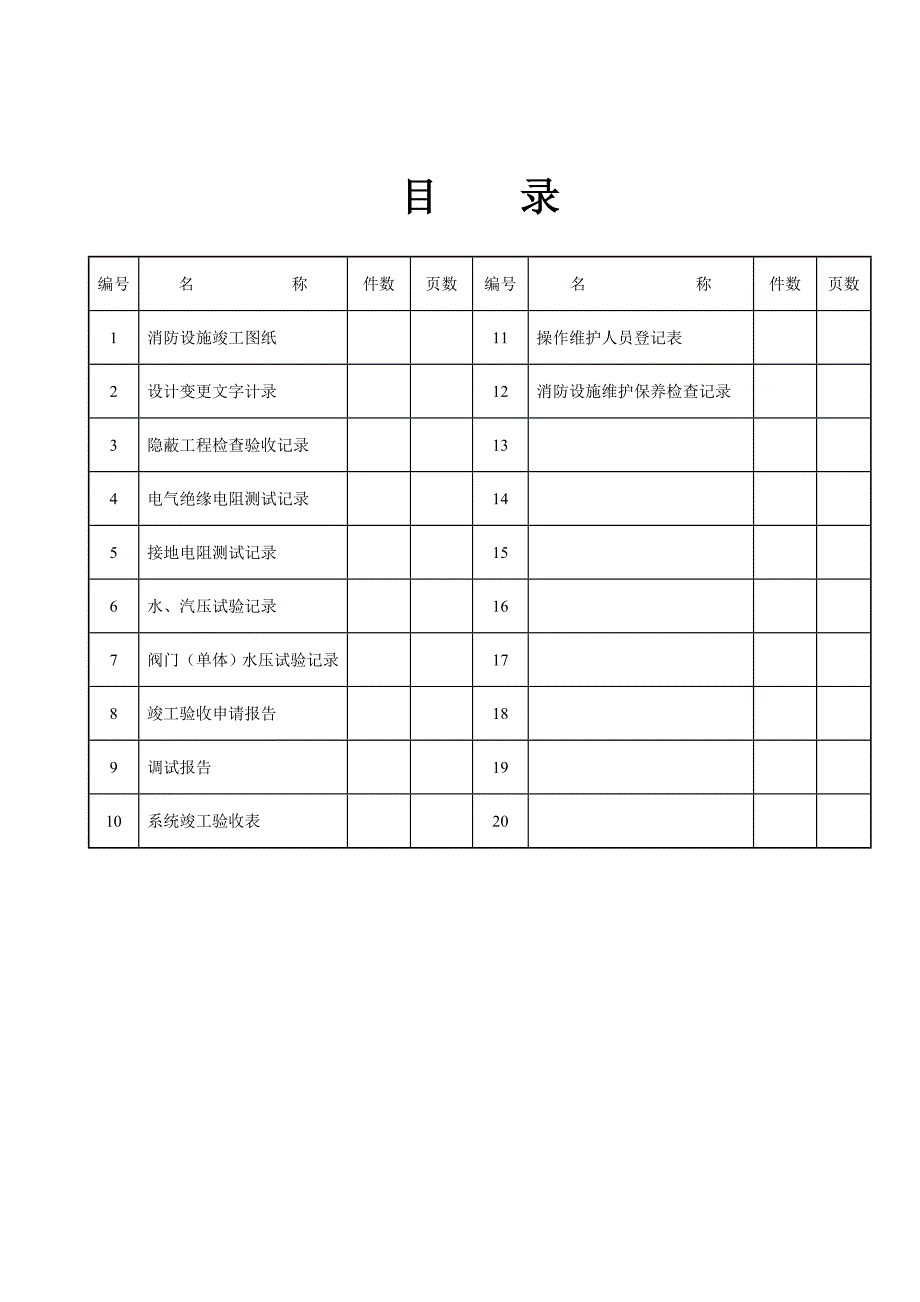 消防设施技术档案资料_第3页