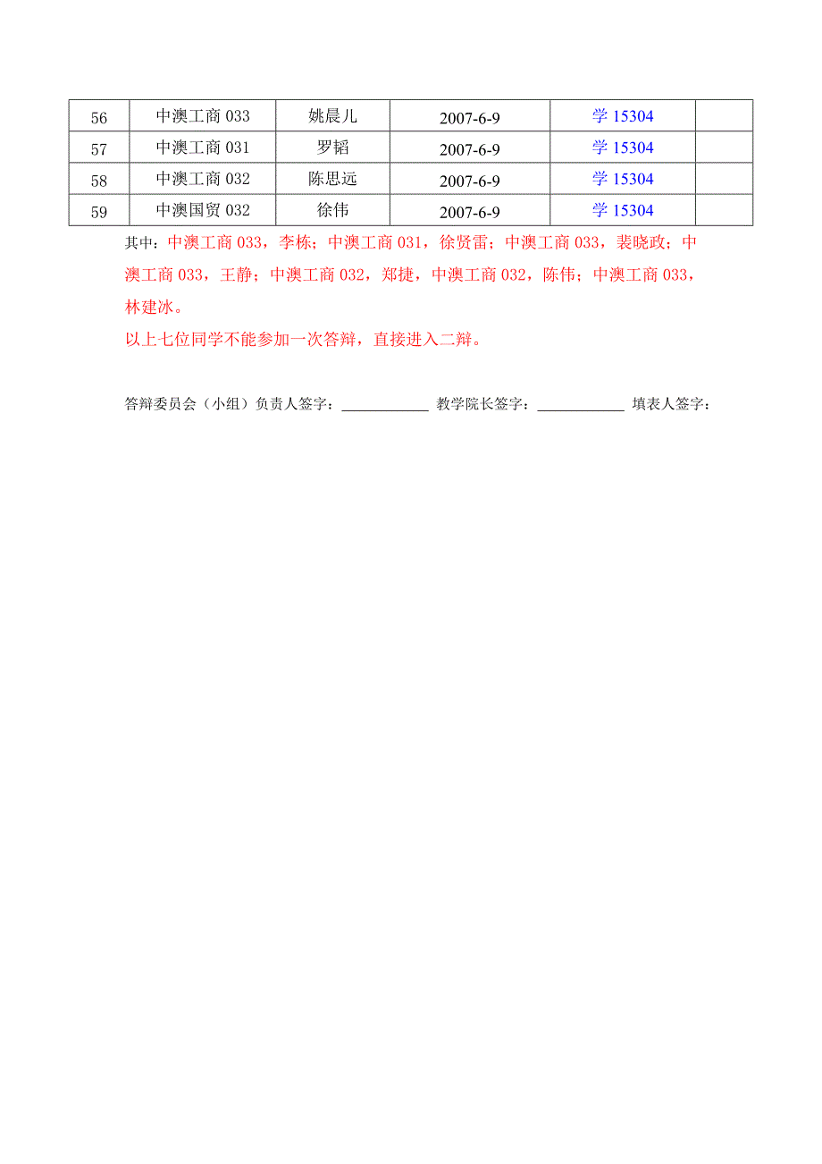 浙江林学院本科生毕业论文答辩时间安排表_第3页