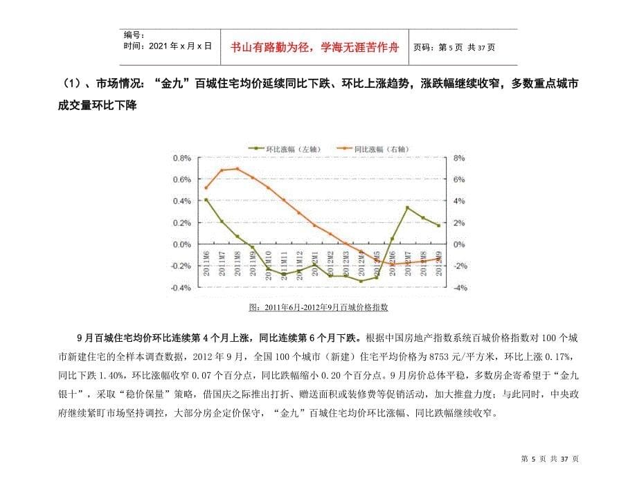 XXXX年9月邵阳房地产市场月报_第5页