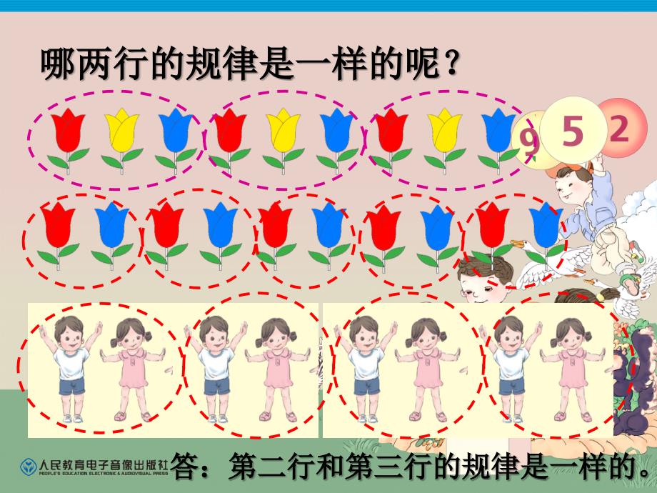 一年级数学下册版找规律5例51_第2页