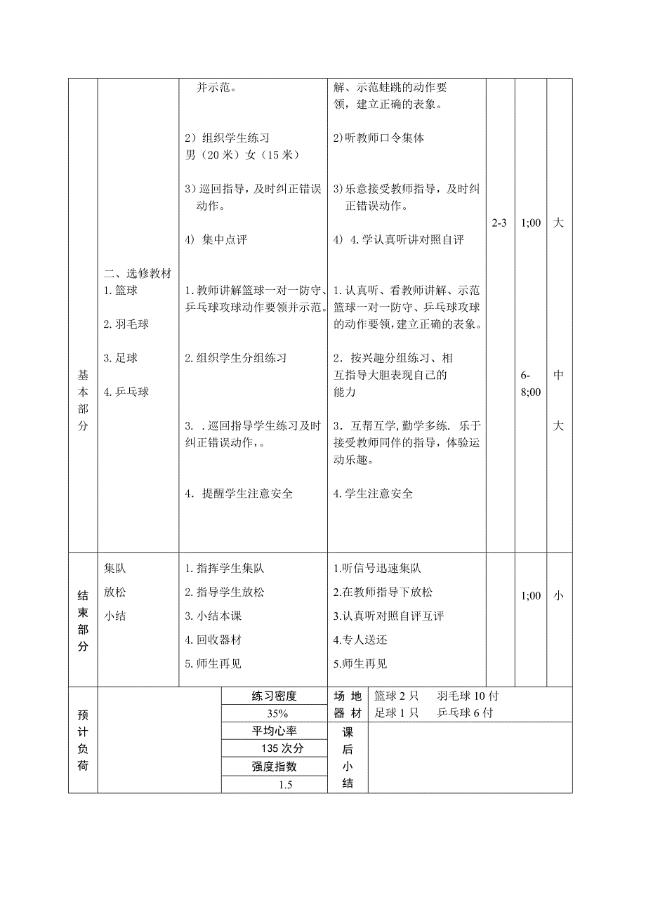 句容实验高级中学校公开课体育实教案_第2页