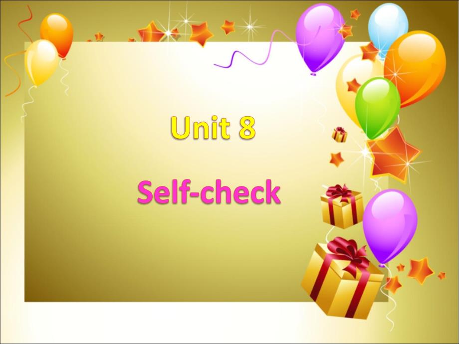 七年级上Unit8self-check_第1页