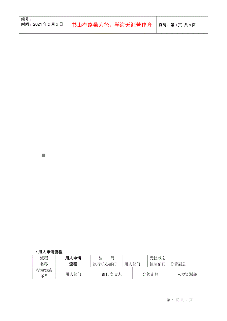 某某公司招聘流程初稿_第1页