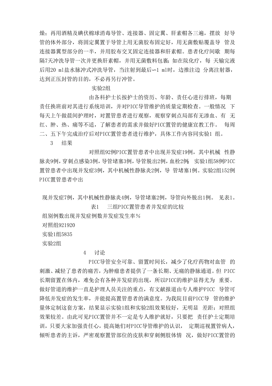 论PICC置管患者专人维护的必要性_第2页