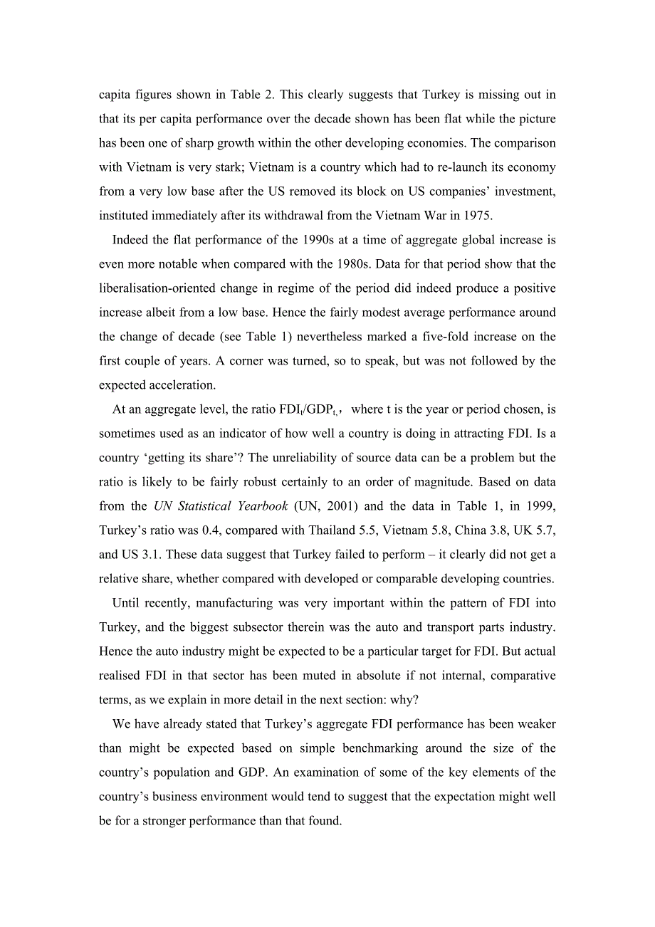 外文翻译--外商直接投资模式的解释：基于土耳其汽车产业的分析_第2页