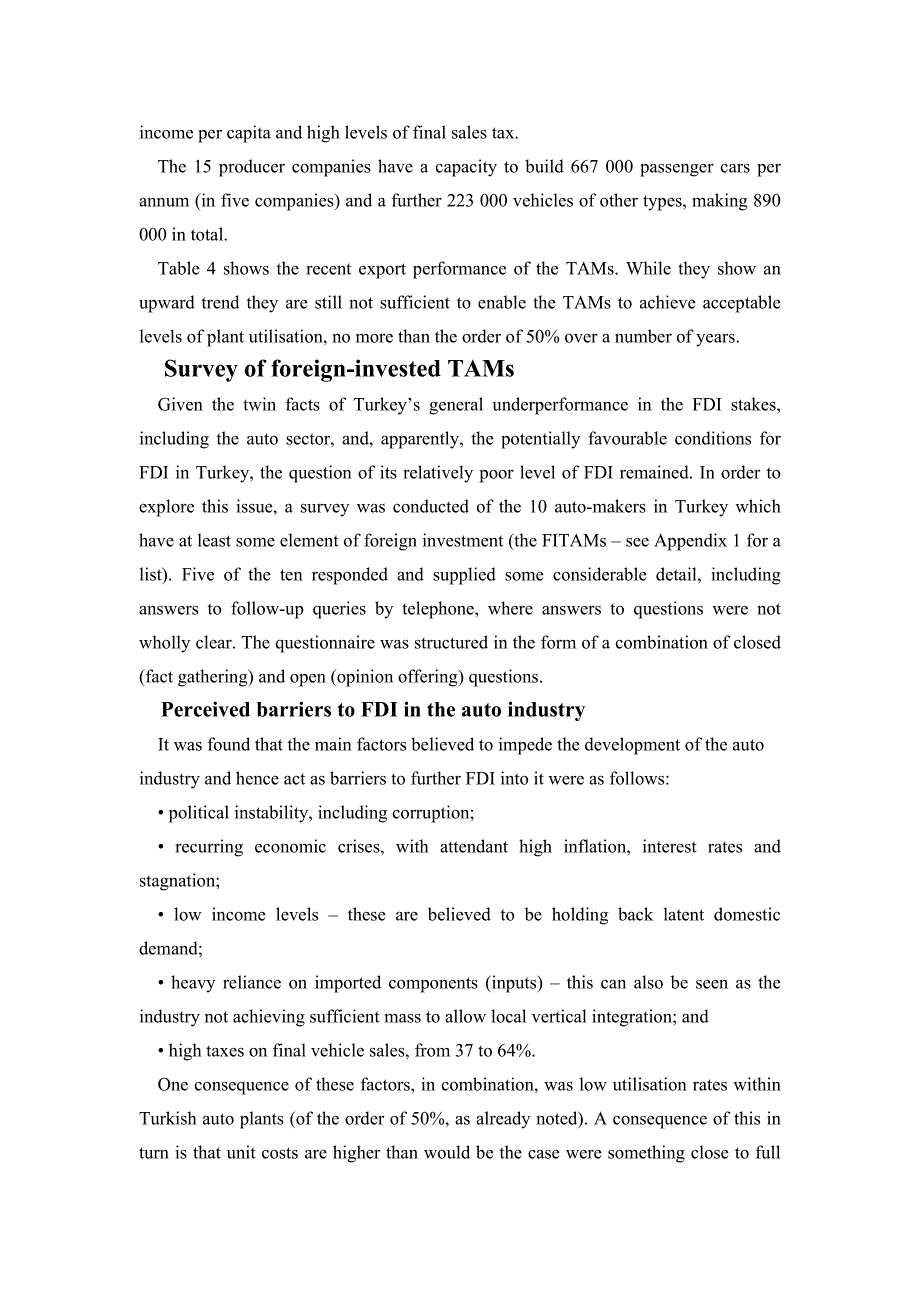 外文翻译--外商直接投资模式的解释：基于土耳其汽车产业的分析_第4页