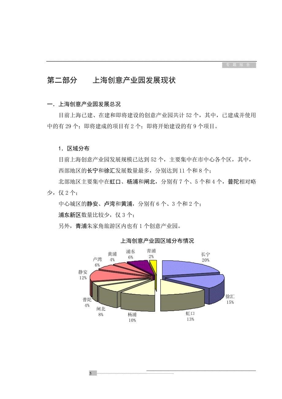 上海创意产业园发展现状分析报告_第5页