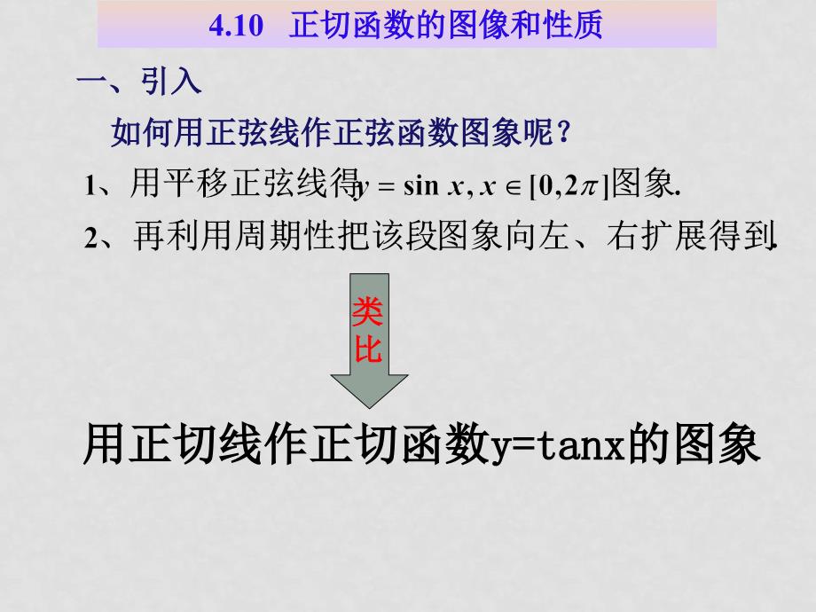 高中数学 1．4．4《正切函数的图像与性质》课件课件（新人教B教必修4）_第4页