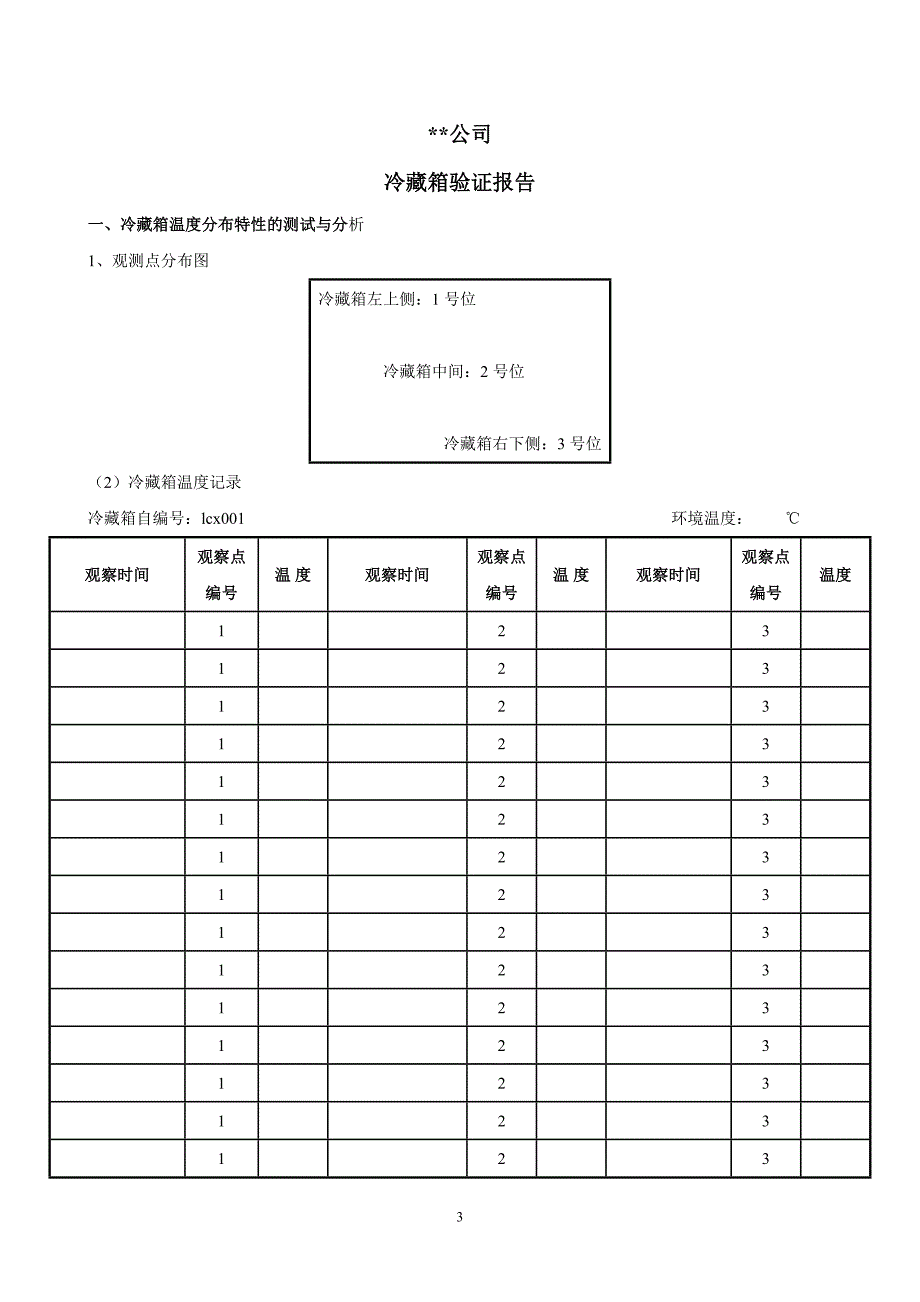 新版GSP-冷藏箱验证方案-报告_第3页