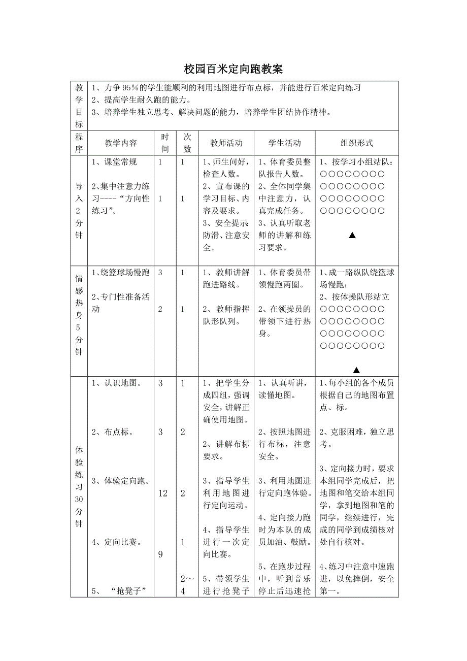 校园百米定向越野课的构思与设计.doc_第2页