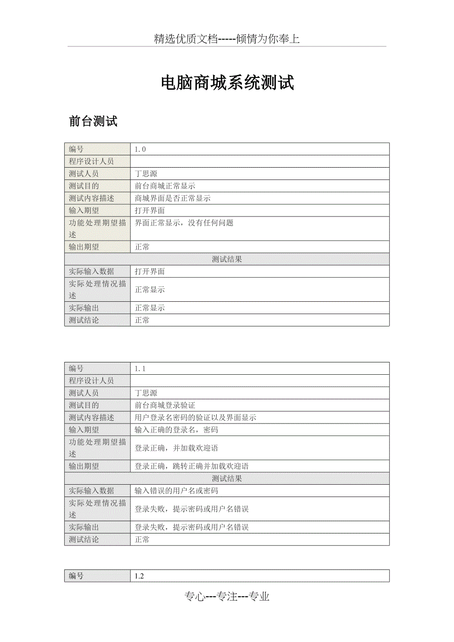 电脑商城系统测试用例_第1页