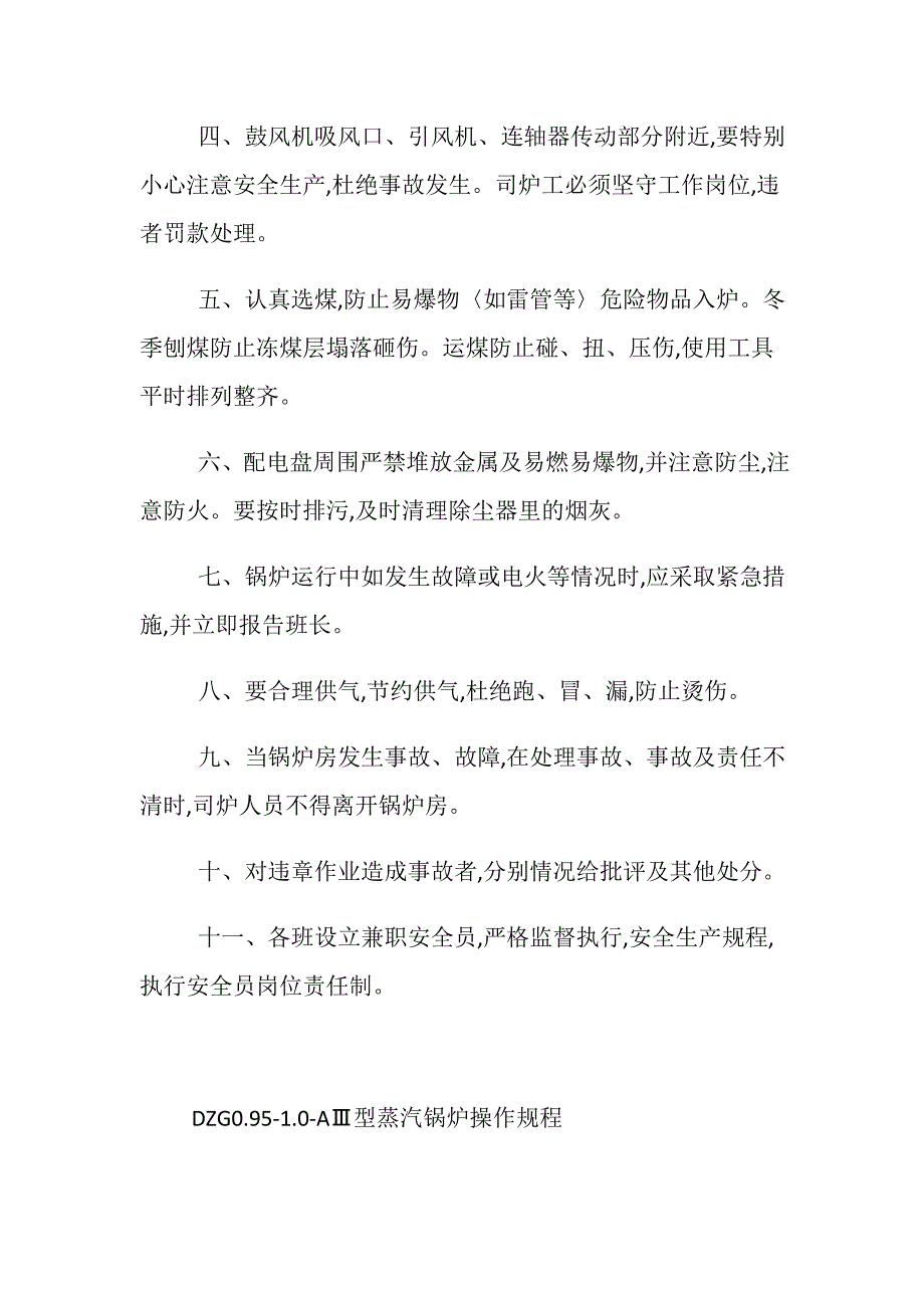 小型蒸汽锅炉安全操作规程_第2页