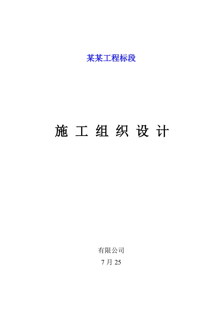 公路关键工程综合施工组织设计_第1页