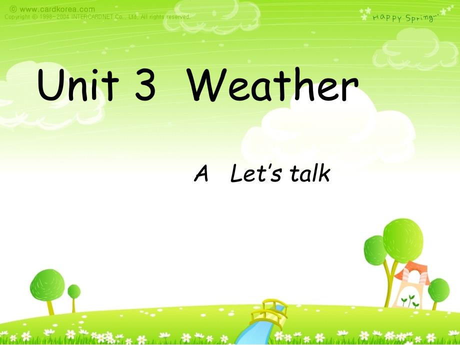 Unit 3 Weather PartA_第1页