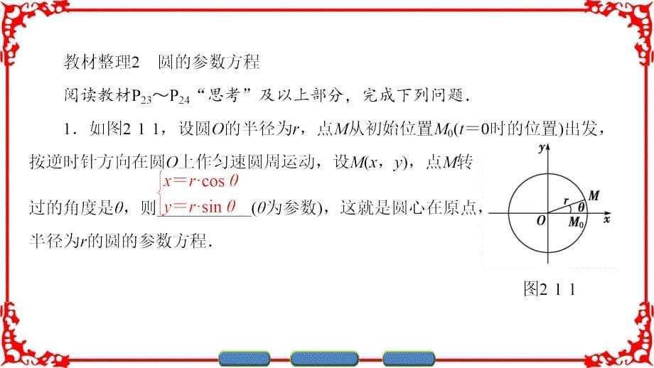 参数方程的概念圆的参数方程_第5页