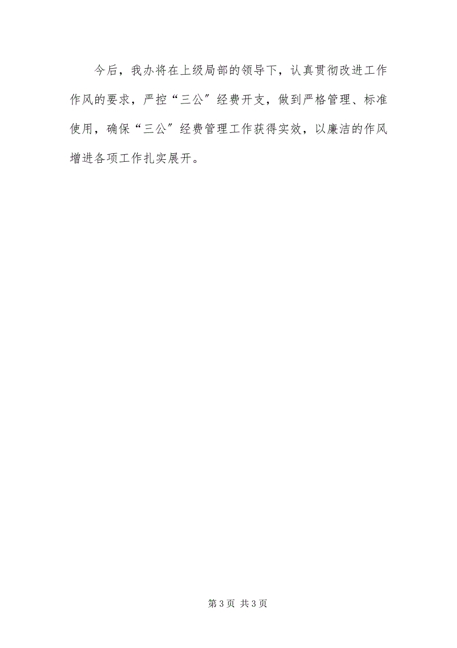 2023年“三公”经费自查自纠工作报告新编.docx_第3页