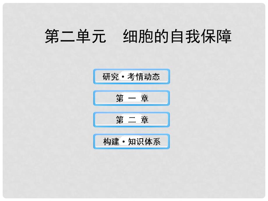 高中生物 1.2细胞的自我保障课件 中图版必修1_第1页