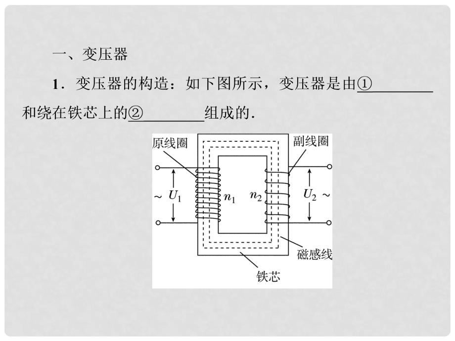 高考物理一轮复习 102变压器、电能的输送课件_第3页