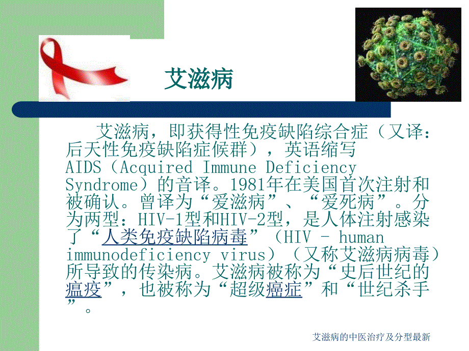 艾滋病的中医治疗及分型范文课件_第2页