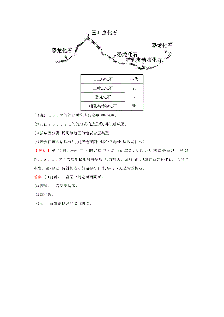 2022年高考地理一轮复习 课时提升作业十二 4.2 山地的形成_第4页