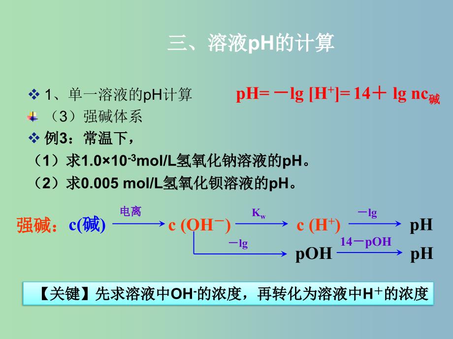 高中化学 第三章 第二节 水的电离和溶液的酸碱性（二）课件 新人教版选修4.ppt_第4页